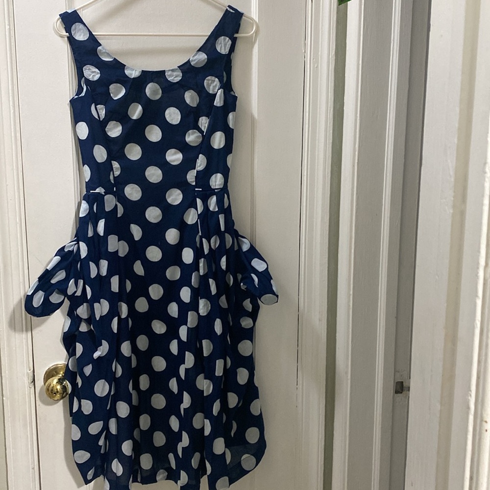 Blue Polka Dot Dress - Picture 2 of 6